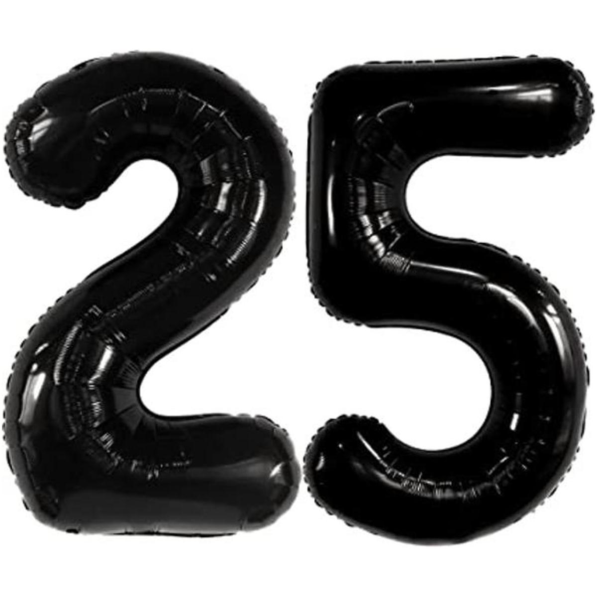 Papel de aluminio gigante de 25 globos color negro 40