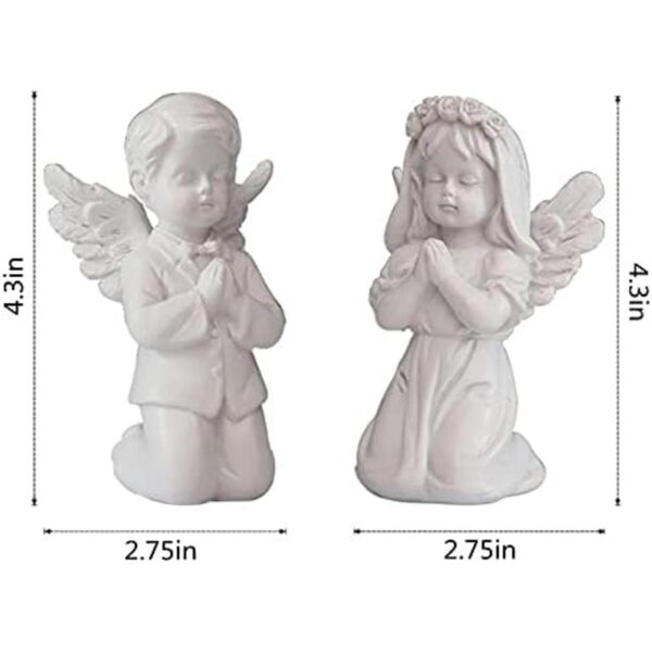 Cherubs Angels Figura de resina para jardín adorable