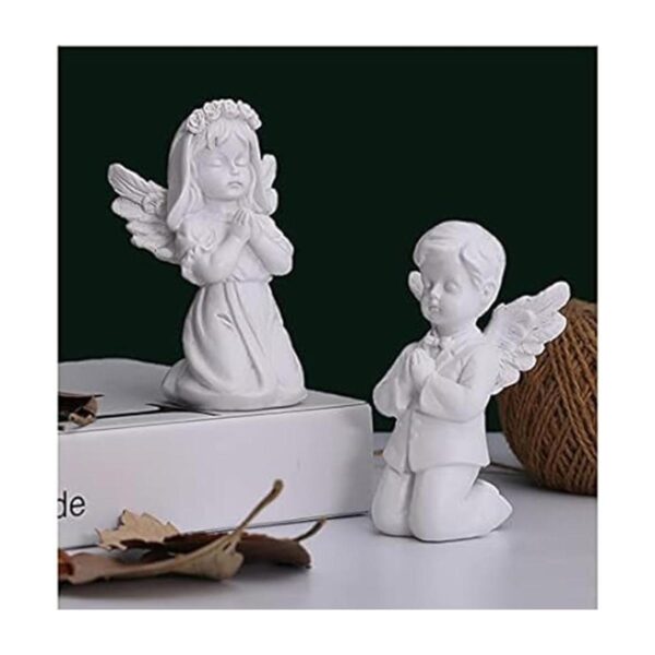 Cherubs Angels Figura de resina para jardín adorable