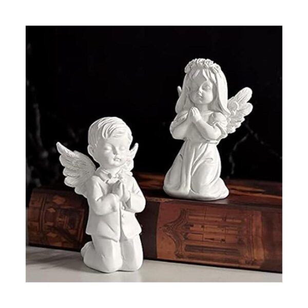 Cherubs Angels Figura de resina para jardín adorable