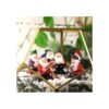 Estatuas de resina de gnomos de hada de 7 piezas de mini