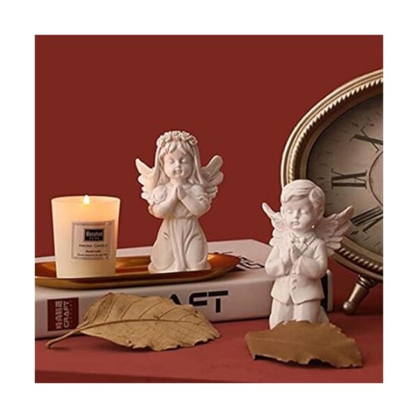 Cherubs Angels Figura de resina para jardín adorable
