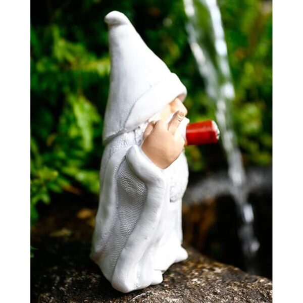 Figura de dedo medio gnomo de mago ahumado travieso_2
