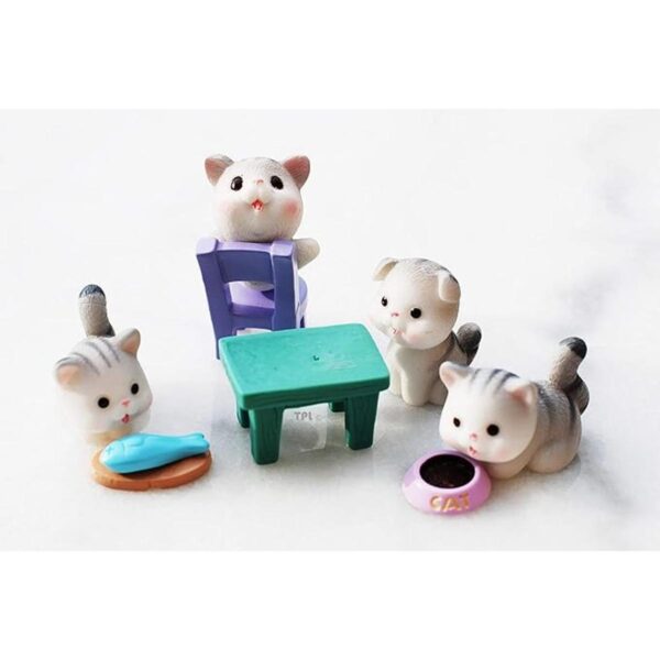 Neko 9 piezas miniatura de gatos de jardín con_2
