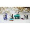 Neko 9 piezas miniatura de gatos de jardín con_4