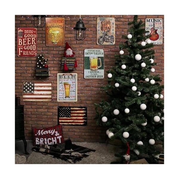 LQFIWSS Retro Metal Tin Sign Decoración de pared con