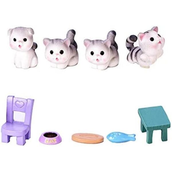 Neko 9 piezas miniatura de gatos de jardín con_1