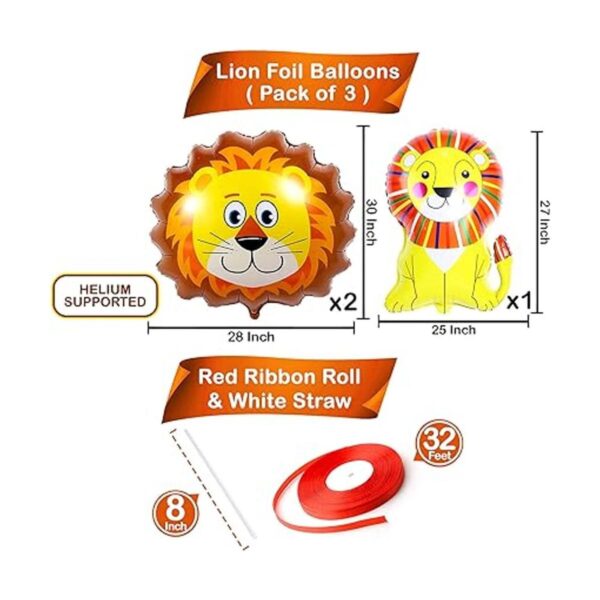 Globos grandes de león de 30 pulgadas para fiesta de_4