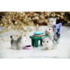 Neko 9 piezas miniatura de gatos de jardín con_3