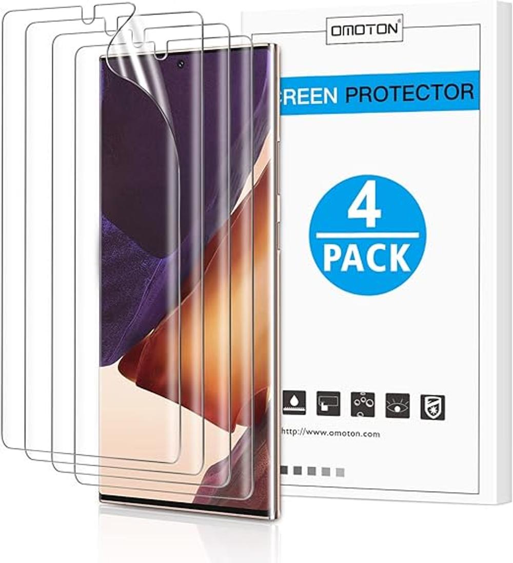 OMOTON Paquete de 4 Protector de pantalla para Samsung