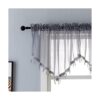 Cortinas de cenefa transparentes con cuentas para sala de