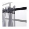 Cortinas de cenefa transparentes con cuentas para sala de