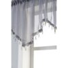 Cortinas de cenefa transparentes con cuentas para sala de