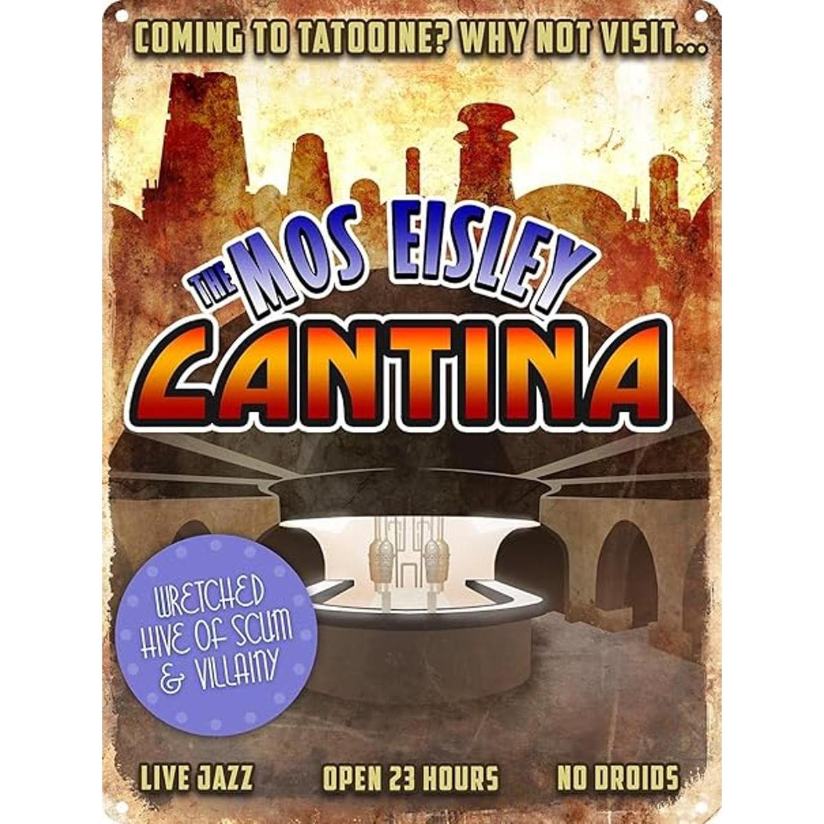 HomDeo Cartel de metal vintage con texto en inglés