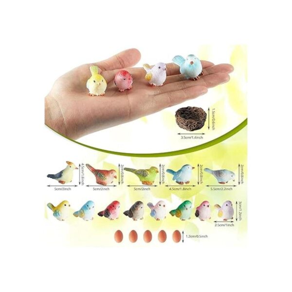 Jetec 30 piezas de hada accesorios de jardín de pájaros