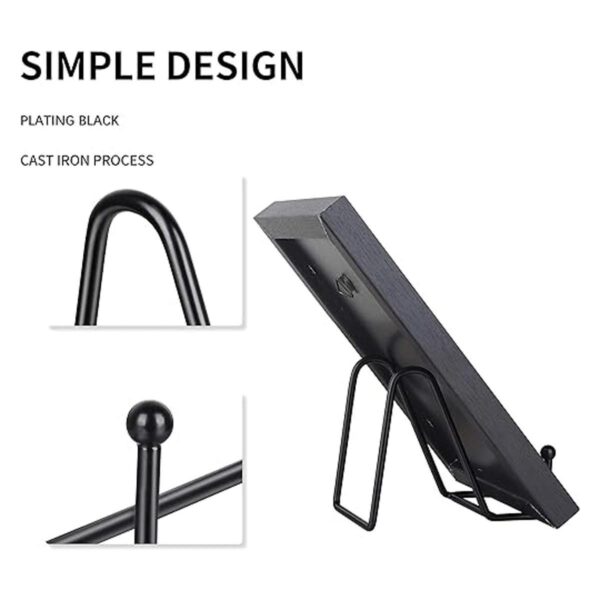 Decolore 5 Pack 3 Inch Metal Display Stands Black Iron