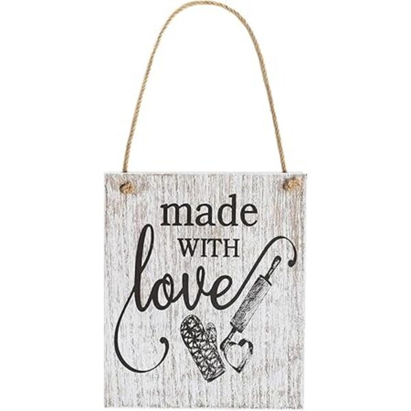 Juvale Letreros de madera para cocinas 3 diseños 7.8 x