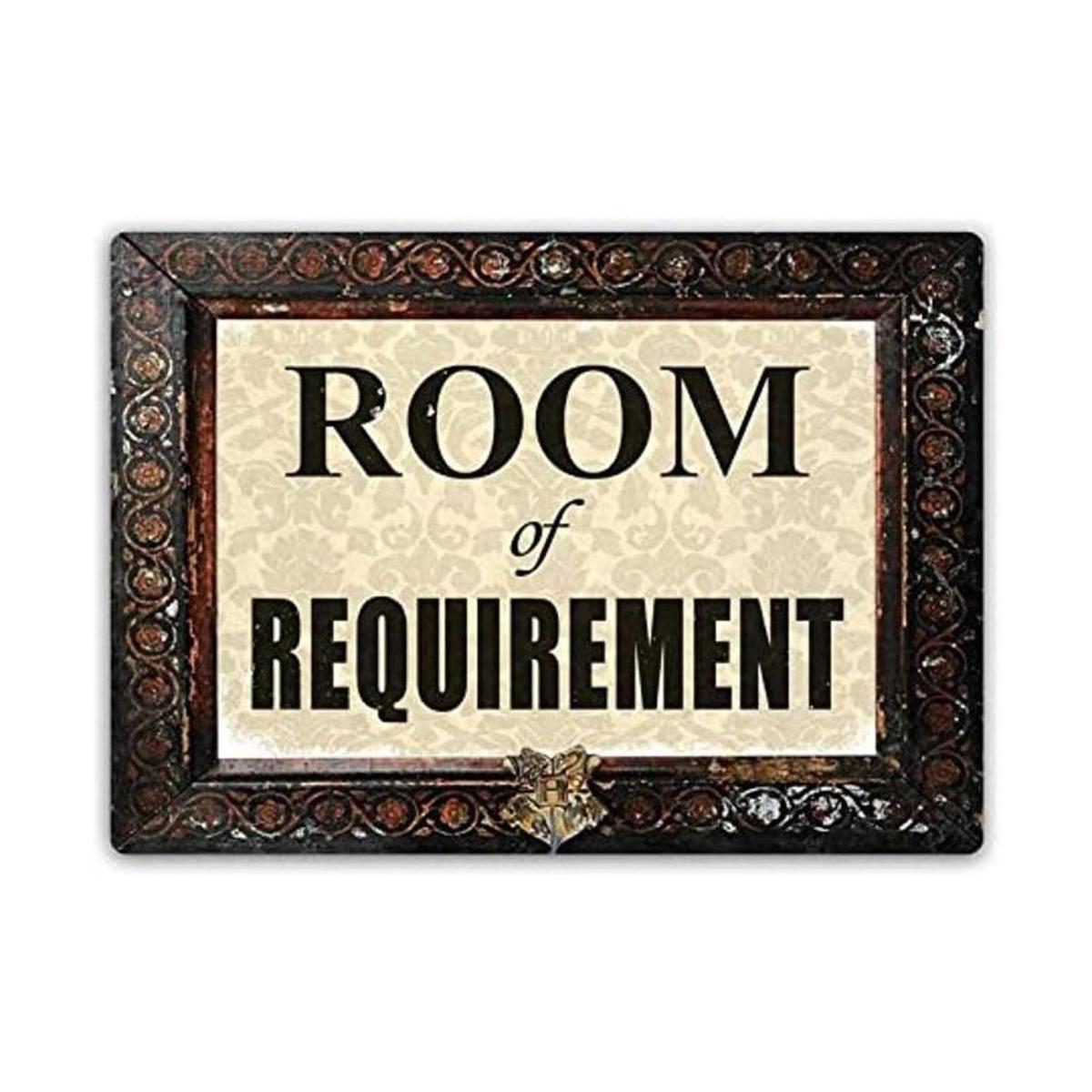 HomDeo Room of Requirement Placa de metal para pared 8.0
