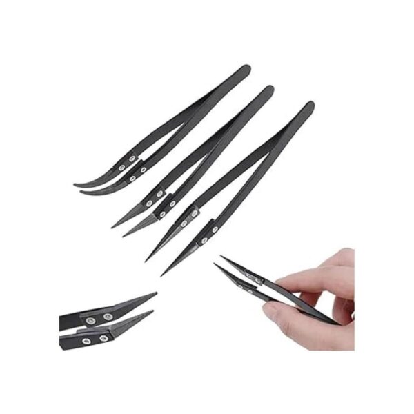 MMOBIEL Juego de 3 pinzas de soldadura de punta de