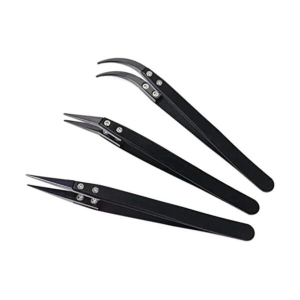 MMOBIEL Juego de 3 pinzas de soldadura de punta de