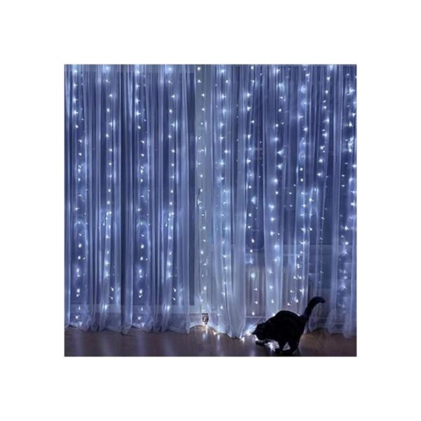 Iluminación para el hogar ventana 300 luces LED 8 modos_2