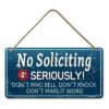 Letrero sin solicitudes para casa divertidos letreros