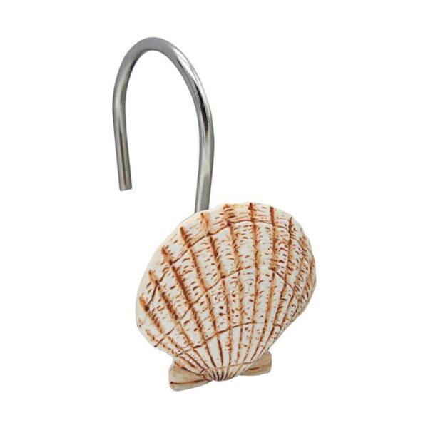 Ganchos para cortina de ducha Seashell 12 ganchos