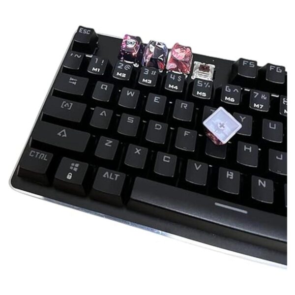Juego de 4 teclas teclas PBT subcritas de 5 lados teclas_4