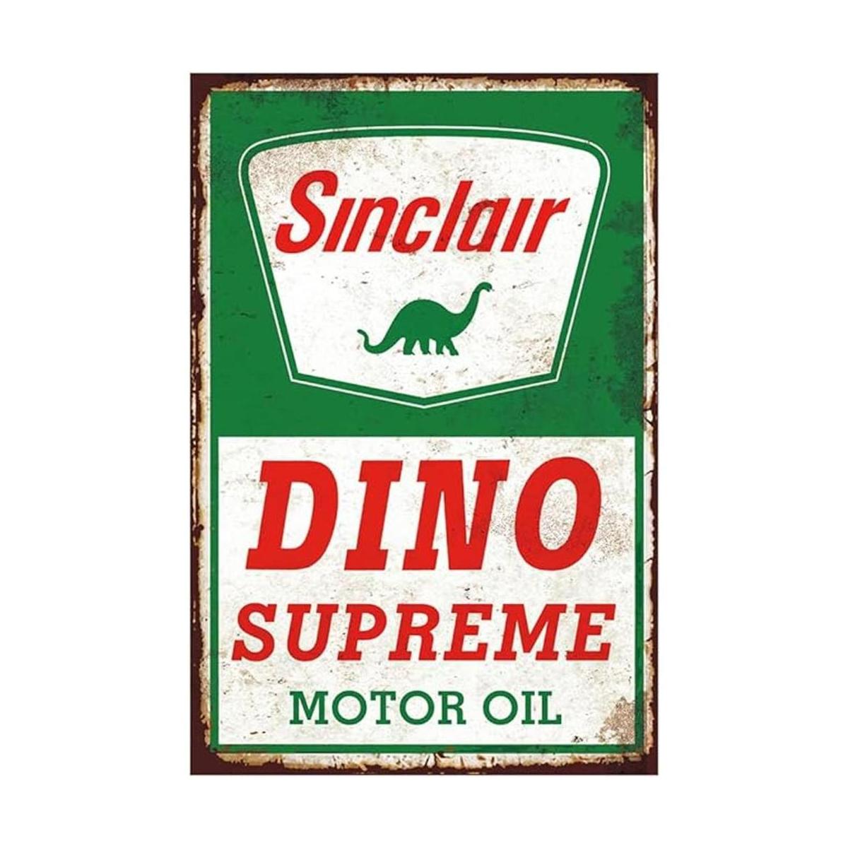 Tin Signs Reproducción vintage aceite de motor Sinclair
