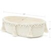 Mkono Cesta de almacenamiento pequeña de macramé para_5