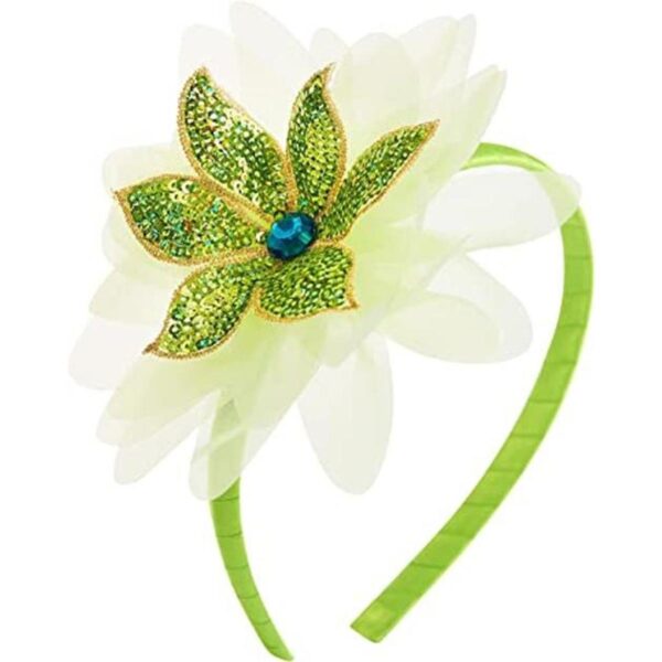 Diadema de disfraz de princesa color verde para Halloween_1