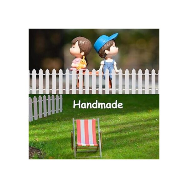 MoHern Accesorios de jardín de hadas en miniatura valla