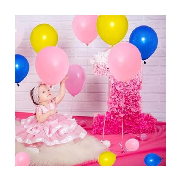 Kit de arco de guirnalda de globos azul amarillo rosa