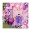 Kit de guirnalda de globos de mariposa rosa y morado 126_5