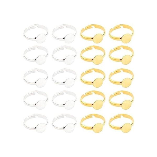 PH PandaHall 40 piezas de 2 colores ajustables base de