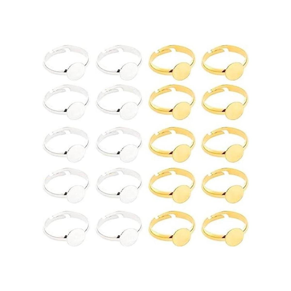 PH PandaHall 40 piezas de 2 colores ajustables base de