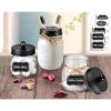 Mason Jar Juego de tapas de accesorios de baño 4
