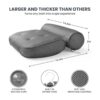 LuxStep Almohada de baño con 6 ventosas antideslizantes_2