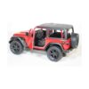 KiNSMART Jeep Wrangler Rudicon Hard Top Rojo 2018 de 5