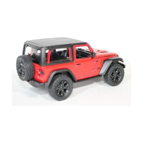 KiNSMART Jeep Wrangler Rudicon Hard Top Rojo 2018 de 5