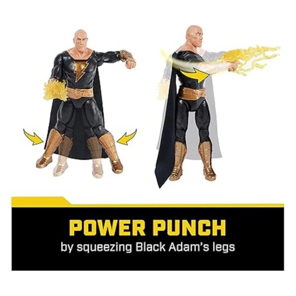 DC Comics Power Punch Black Adam Figura de acción de 12_2