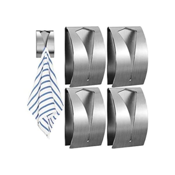 4 soportes para toallas de cocina autoadhesivo gancho de_1