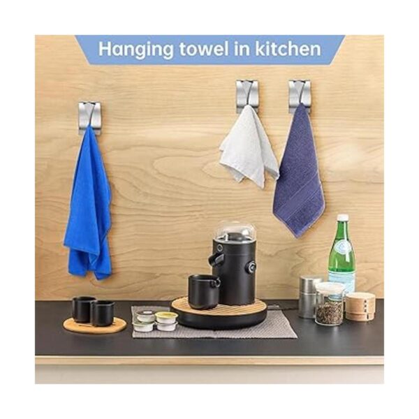4 soportes para toallas de cocina autoadhesivo gancho de_6