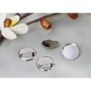 ONLYKXY 50pcs 30MM Broche Plata Cierres Pin Disco Base_4