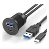 OBVIS USB tipo C 3.0 y USB 3.0 macho a hembra kit_1