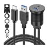 OBVIS USB tipo C 3.0 y USB 3.0 macho a hembra kit_5