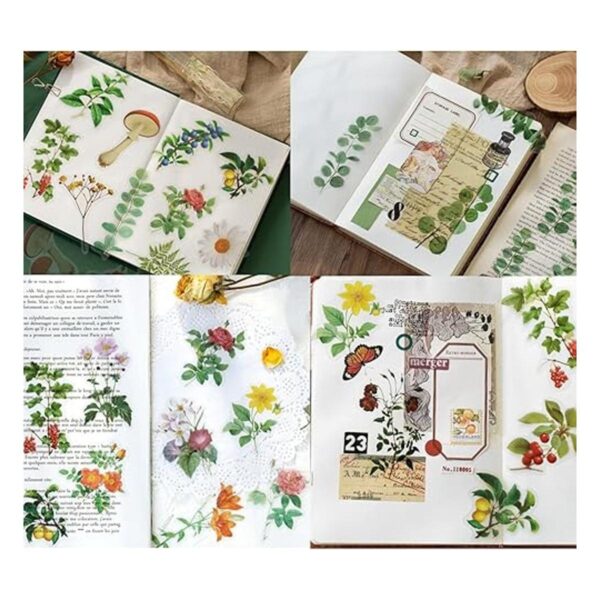 Juego de 200 calcomanías de plantas de eucalipto de