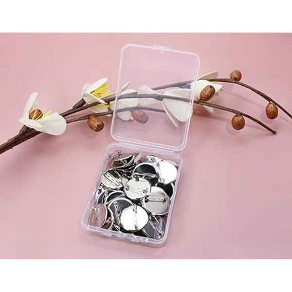 ONLYKXY 50pcs 30MM Broche Plata Cierres Pin Disco Base_5