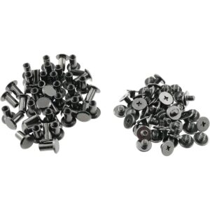Eoutstanding 50 tornillos de acero al carbono de 0.197 x_1