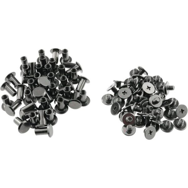 Eoutstanding 50 tornillos de acero al carbono de 0.197 x_1